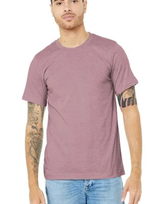 Bella + Canvas 3001CVC Unisex Short Sleeve Heather in Heather orchid