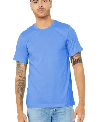 Bella + Canvas 3001CVC Unisex Short Sleeve Heather HTHR COLUM BLUE