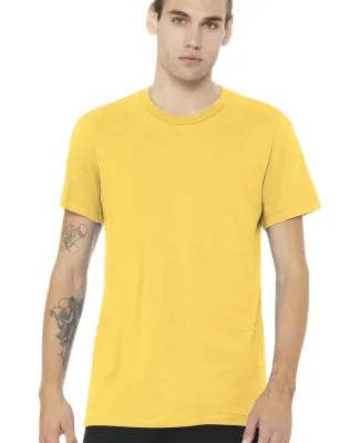 Bella + Canvas 3001CVC Unisex Short Sleeve Heather HTHR YLLOW GOLD