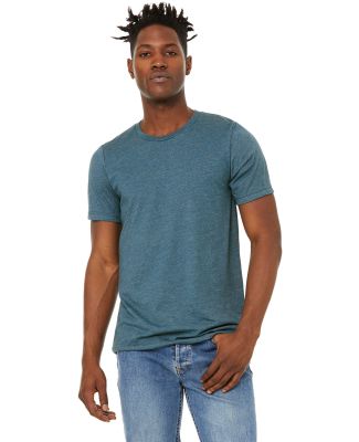 Bella + Canvas 3301 Unisex Sueded Tee in Hthr deep teal