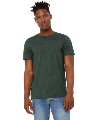 Bella + Canvas 3301 Unisex Sueded Tee in Heather forest