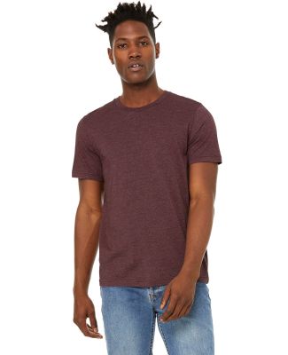Bella + Canvas 3301 Unisex Sueded Tee in Heather maroon