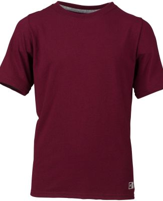 Russel Athletic 64STTB Youth Essential 60/40 Perfo in Maroon