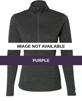 Russel Athletic QZ7EAX Women's Striated Quarter-Zi Purple
