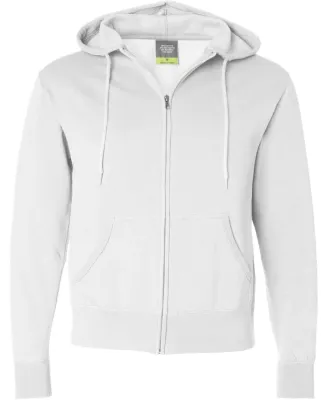 Independent Trading Co. - Unisex Full-Zip Hooded S White