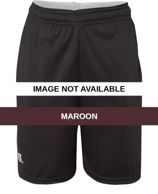 Russel Athletic TS7X2B Youth 7" Essential Pocketed Maroon