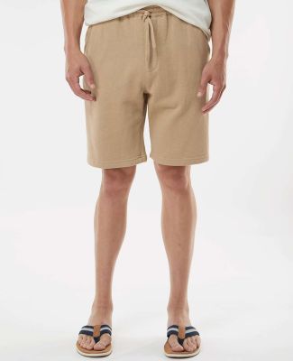 Independent Trading Co. IND20SRT Midweight Fleece  in Sandstone