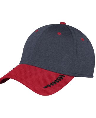 New Era NE704   Shadow Stretch Heather Colorblock  Scarlet/Nvy SH