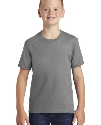 Port & Company PC455Y Youth Fan Favorite Blend Tee Graphite Hthr
