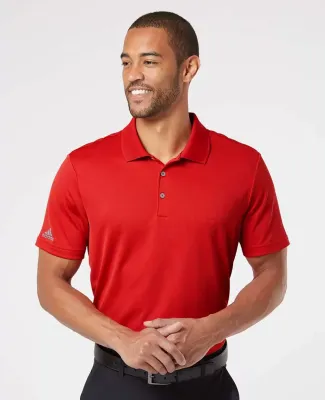 Adidas Golf Clothing A230 Performance Sport Polo Collegiate Red