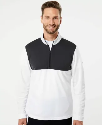 Adidas Golf Clothing A280 Lightweight UPF pullover White/ Carbon