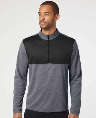 Adidas Golf Clothing A280 Lightweight UPF pullover Black Heather/ Carbon