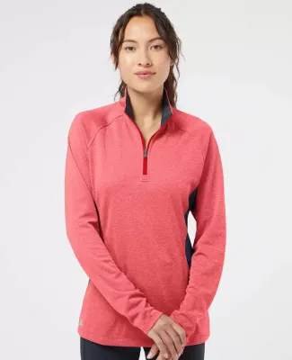 Adidas Golf Clothing A281 Women's Lightweight UPF  Power Red Heather/ Carbon