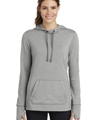 Sport Tek LST296 Sport-Tek Ladies PosiCharge Tri in Light grey heather