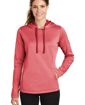 Sport Tek LST264 Sport-Tek Ladies PosiCharge Spo in Deep red heather
