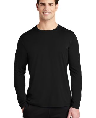 Sport Tek ST420LS Sport-Tek  Posi-UV Pro Long Slee in Black