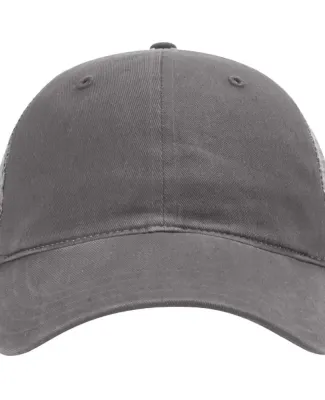 Richardson Hats 111 Garment-Washed Trucker Cap in Charcoal