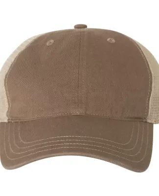 Richardson Hats 111 Garment-Washed Trucker Cap in Driftwood/ khaki