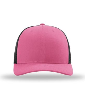 Richardson Hats 115 Low Pro Trucker Cap in Hot pink/ black