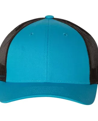 Richardson Hats 115 Low Pro Trucker Cap in Cyan/ black