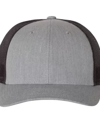 Richardson Hats 115 Low Pro Trucker Cap in Heather grey/ dark charcoal
