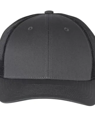 Richardson Hats 115 Low Pro Trucker Cap in Charcoal/ black