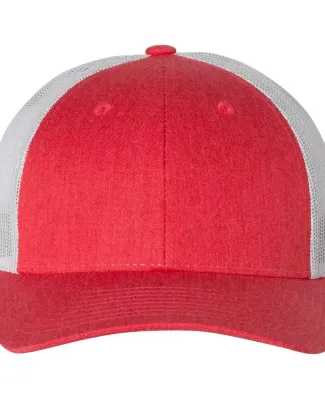 Richardson Hats 115 Low Pro Trucker Cap in Heather red/ silver