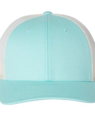 Richardson Hats 115 Low Pro Trucker Cap in Aruba blue/ birch
