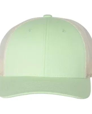Richardson Hats 115 Low Pro Trucker Cap in Patina green/ birch