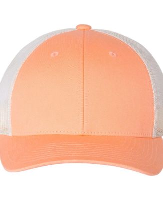 Richardson Hats 115 Low Pro Trucker Cap in Sunkissed peach/ birch
