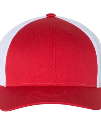 Richardson Hats 115 Low Pro Trucker Cap in Red/ white