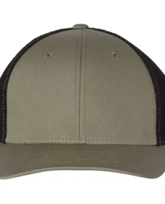 Richardson 110 Fitted Trucker Hat with R-Flex in Loden/ black
