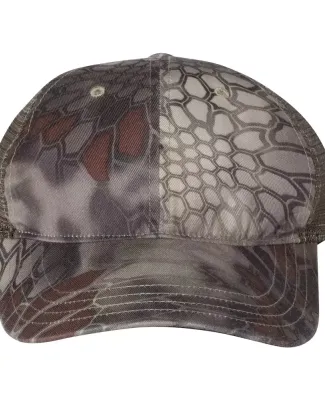 Richardson Hats 111P Washed Printed Trucker Cap Kryptek Highlander/ Brown
