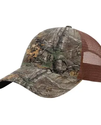 Richardson Hats 111P Washed Printed Trucker Cap in Realtree xtra/ brown