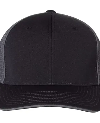 Richardson Hats 172 Fitted Pulse Sportmesh Cap wit Black/ Charcoal Split