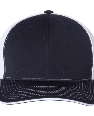 Richardson Hats 172 Fitted Pulse Sportmesh Cap wit Navy/ White Split