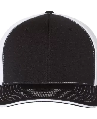 Richardson Hats 172 Fitted Pulse Sportmesh Cap wit Black/ White Split