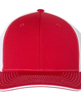 Richardson Hats 172 Fitted Pulse Sportmesh Cap wit Red/ White Split
