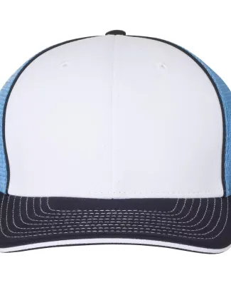 Richardson Hats 172 Fitted Pulse Sportmesh Cap wit White/ Columbia Blue/ Navy Tri