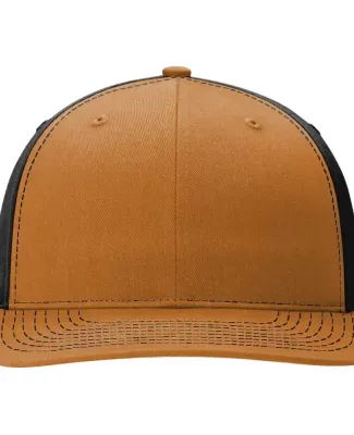 Richardson Hats 312 Twill Back Trucker Cap in Caramel/ black