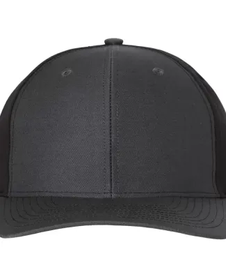 Richardson Hats 312 Twill Back Trucker Cap in Charcoal/ black