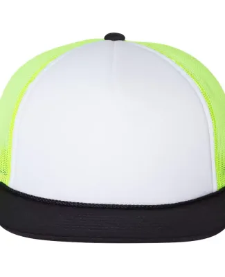 Richardson Hats 113 Foam Trucker Cap White/ Neon Yellow/ Black