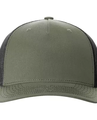 Richardson Hats 112FP Trucker Cap in Loden green/ black