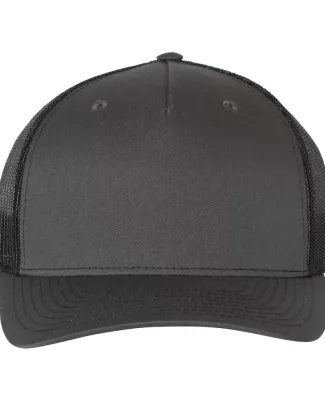 Richardson Hats 112FP Trucker Cap in Charcoal/ black