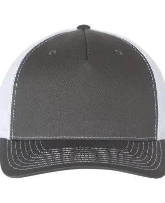 Richardson Hats 112FP Trucker Cap Charcoal/ White