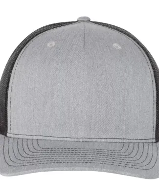 Richardson Hats 112FP Trucker Cap in Heather grey/ black