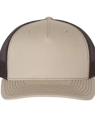 Richardson Hats 112FP Trucker Cap Khaki/ Coffee
