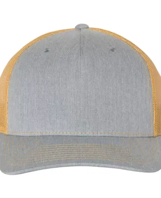 Richardson Hats 112FP Trucker Cap in Heather grey/ amber gold