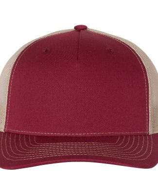 Richardson Hats 112FP Trucker Cap in Cardinal/ tan