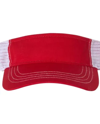 Richardson Hats 712 Trucker Visor Red/ White